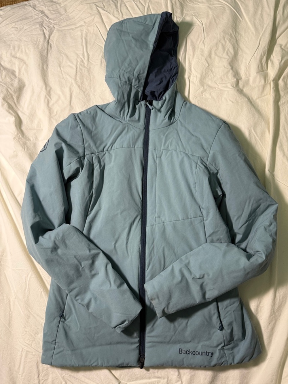 Backcountry Women's Hooded Puffer Jacket in Light Sage